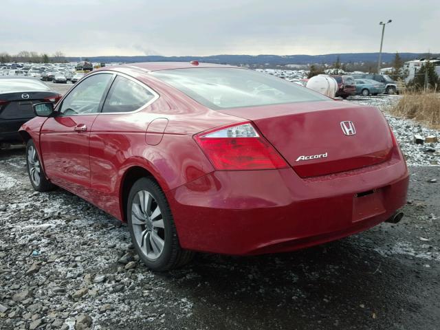 1HGCS12849A018364 - 2009 HONDA ACCORD EXL RED photo 3