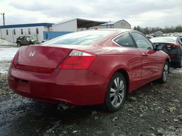 1HGCS12849A018364 - 2009 HONDA ACCORD EXL RED photo 4