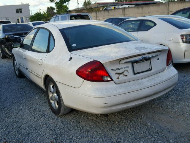 1FAFP55U41A194452 - 2001 FORD TAURUS SES WHITE photo 3