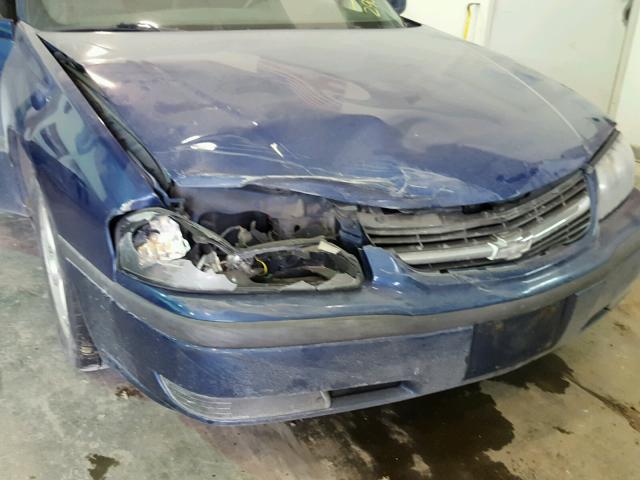 2G1WH55K939290980 - 2003 CHEVROLET IMPALA LS BLUE photo 9