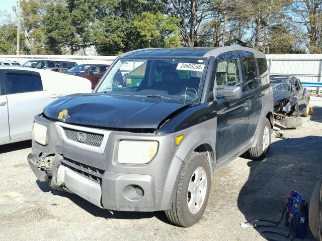 5J6YH28523L005558 - 2003 HONDA ELEMENT EX BLACK photo 2