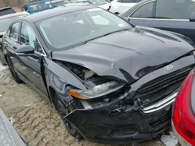 3FA6P0H98ER206656 - 2014 FORD FUSION SE BLACK photo 1