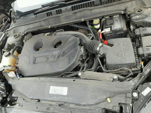 3FA6P0H98ER206656 - 2014 FORD FUSION SE BLACK photo 7