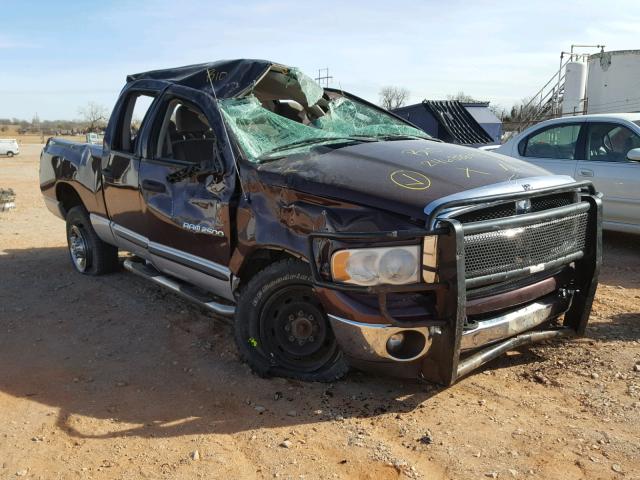 3D7KS28C25G785059 - 2005 DODGE RAM 2500 S BURGUNDY photo 1