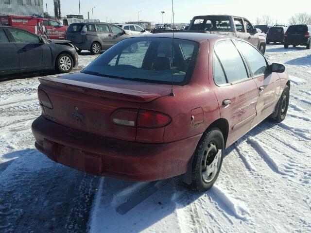 1G1JC5241X7253007 - 1999 CHEVROLET CAVALIER RED photo 4