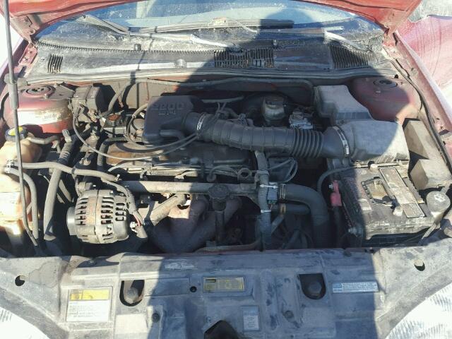 1G1JC5241X7253007 - 1999 CHEVROLET CAVALIER RED photo 7