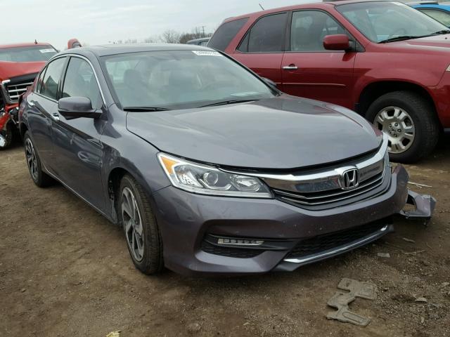 1HGCR3F8XGA011465 - 2016 HONDA ACCORD EXL GRAY photo 1