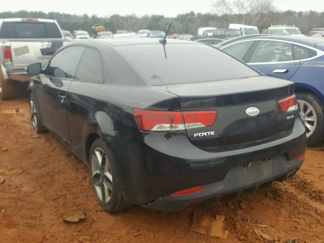 KNAFW6A3XA5175071 - 2010 KIA FORTE SX BLACK photo 3