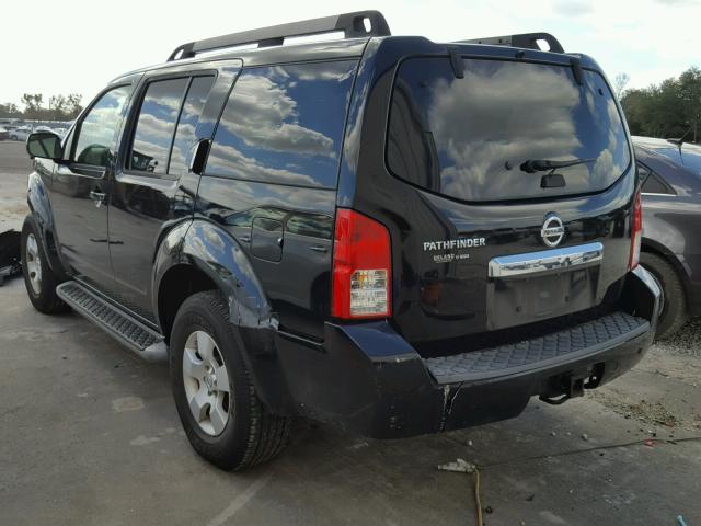 5N1AR18U58C628150 - 2008 NISSAN PATHFINDER BLACK photo 3