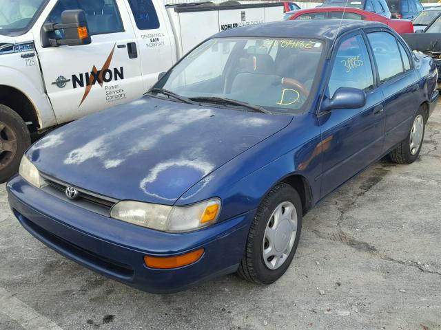 2T1BB02E6TC142326 - 1996 TOYOTA COROLLA DX BLUE photo 2