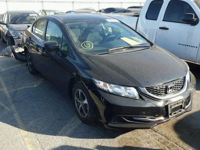 19XFB2F72FE295803 - 2015 HONDA CIVIC SE BLACK photo 1