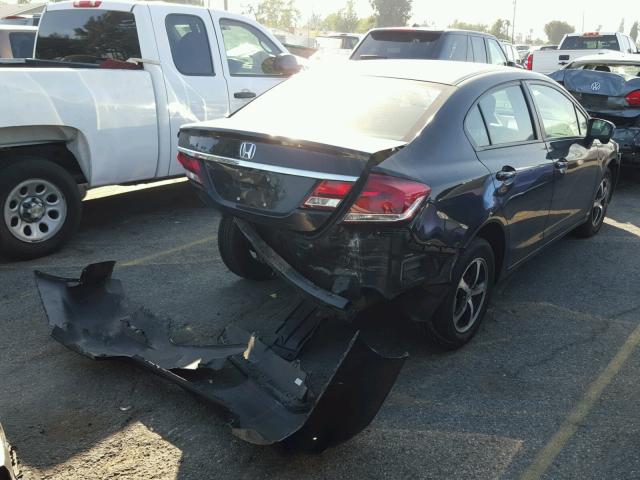 19XFB2F72FE295803 - 2015 HONDA CIVIC SE BLACK photo 4