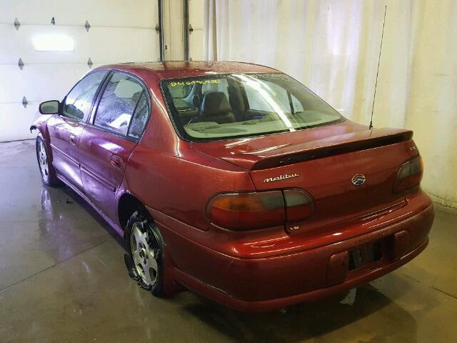 1G1NE52J92M666191 - 2002 CHEVROLET MALIBU LS 红色 照片 3