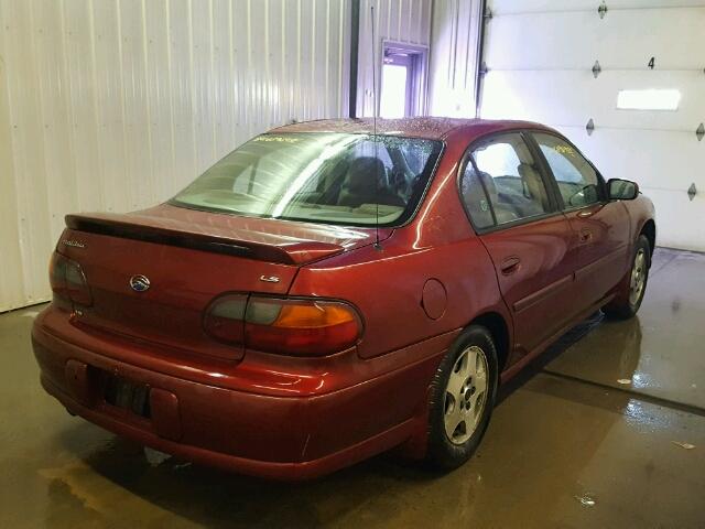 1G1NE52J92M666191 - 2002 CHEVROLET MALIBU LS 红色 照片 4