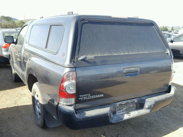 5TENX22N79Z609203 - 2009 TOYOTA TACOMA GRAY photo 3