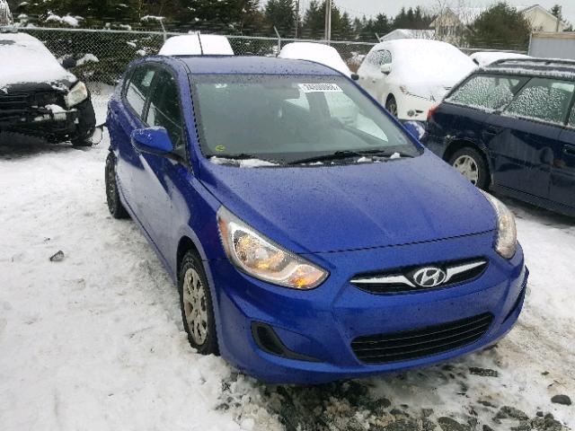 KMHCT5AE2DU110666 - 2013 HYUNDAI ACCENT GLS BLUE photo 1