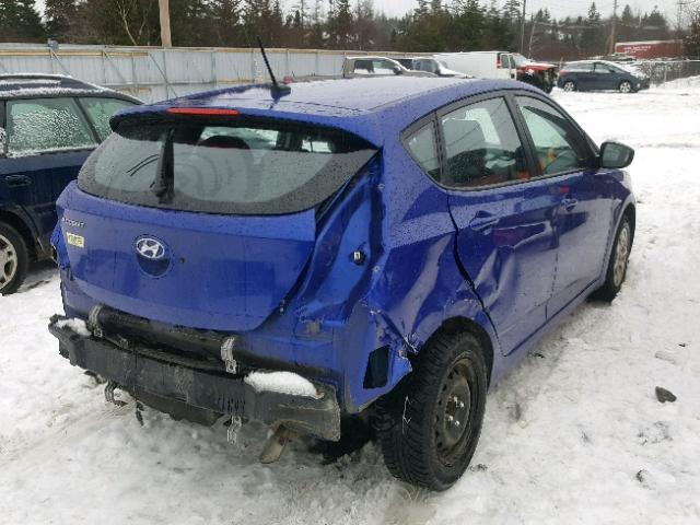 KMHCT5AE2DU110666 - 2013 HYUNDAI ACCENT GLS BLUE photo 4