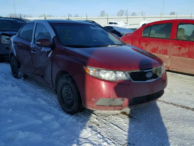 KNAFU4A21A5264514 - 2010 KIA FORTE EX RED photo 1