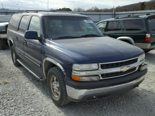 3GNFK16T91G180837 - 2001 CHEVROLET SUBURBAN K BLUE photo 1