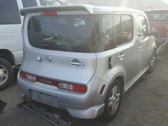 JN8AZ2KR1AT158420 - 2010 NISSAN CUBE BASE SILVER photo 4