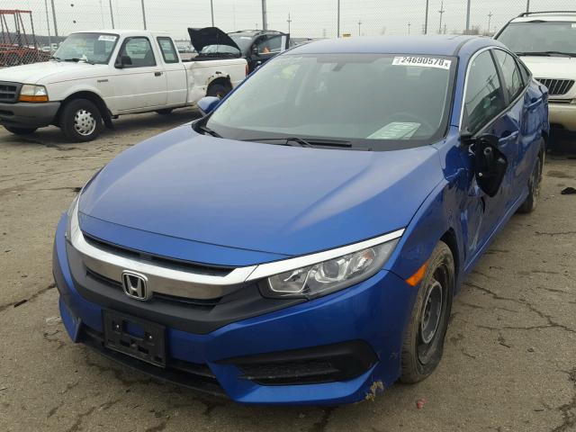 19XFC2F50GE060071 - 2016 HONDA CIVIC LX BLUE photo 2