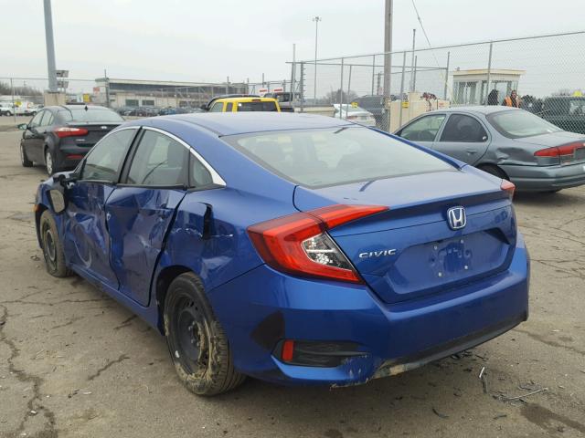 19XFC2F50GE060071 - 2016 HONDA CIVIC LX BLUE photo 3