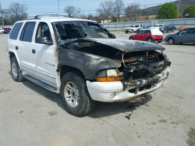 1B4HR28Z61F615851 - 2001 DODGE DURANGO WHITE photo 1