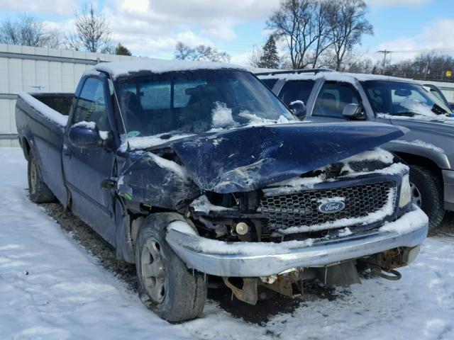 1FTRF18W42NA32413 - 2002 FORD F150 BLUE photo 1