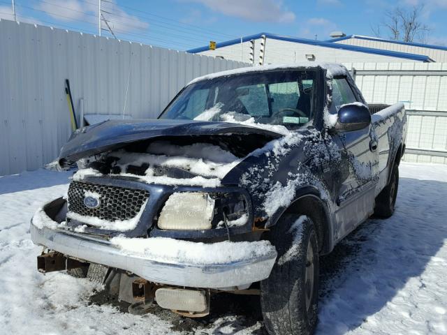 1FTRF18W42NA32413 - 2002 FORD F150 BLUE photo 2