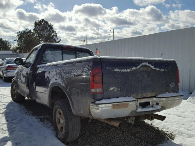 1FTRF18W42NA32413 - 2002 FORD F150 BLUE photo 3