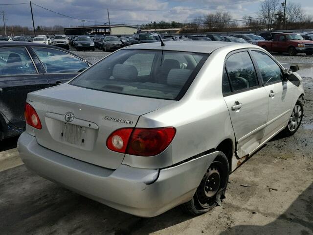 2T1BR32EX3C073542 - 2003 TOYOTA COROLLA CE SILVER photo 4