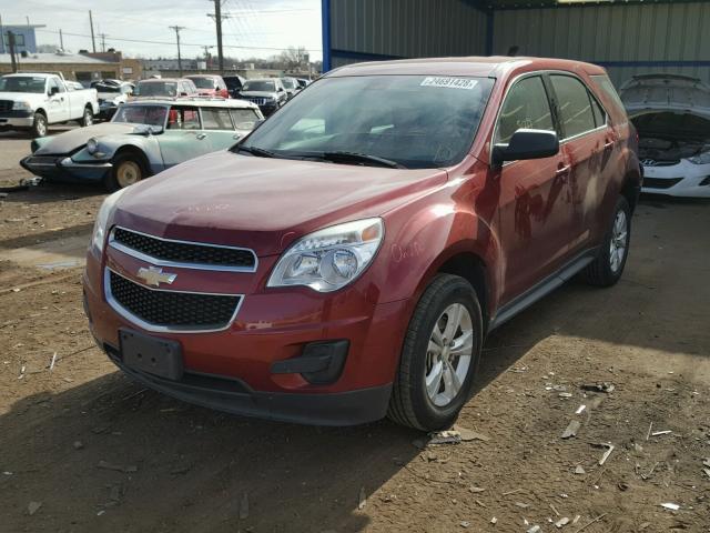 2CNALBEWXA6360207 - 2010 CHEVROLET EQUINOX LS RED photo 2