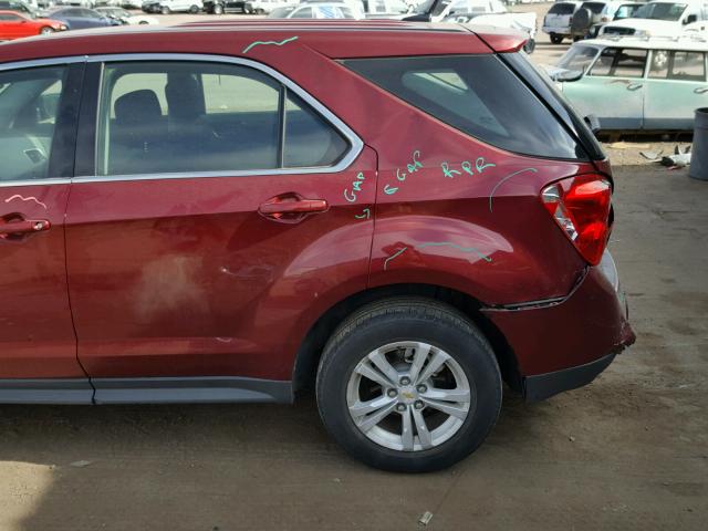 2CNALBEWXA6360207 - 2010 CHEVROLET EQUINOX LS RED photo 9