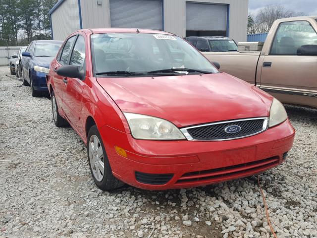 1FAFP34N67W310096 - 2007 FORD FOCUS ZX4 RED photo 1