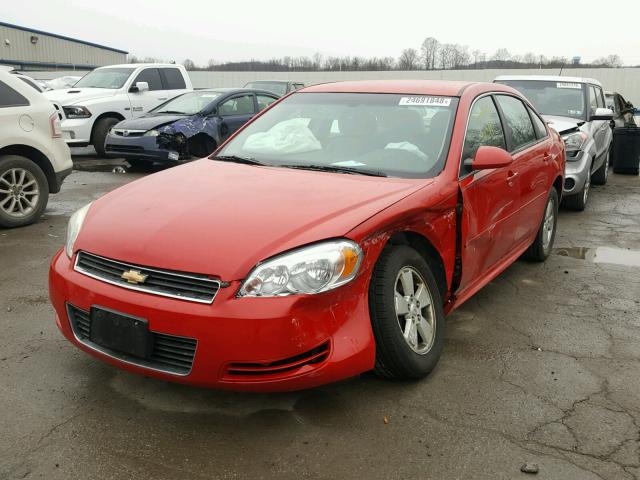 2G1WF5EK9B1236341 - 2011 CHEVROLET IMPALA LS RED photo 2