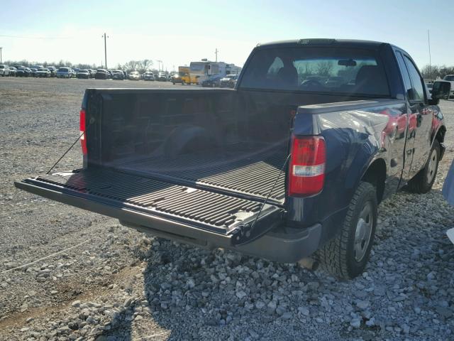 1FTRF12267NA79777 - 2007 FORD F150 BLUE photo 4