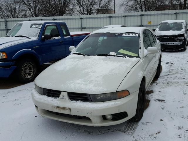 4A3AA46G03E190366 - 2003 MITSUBISHI GALANT ES WHITE photo 2