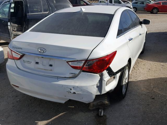 5NPEC4AC7BH151968 - 2011 HYUNDAI SONATA SE WHITE photo 4