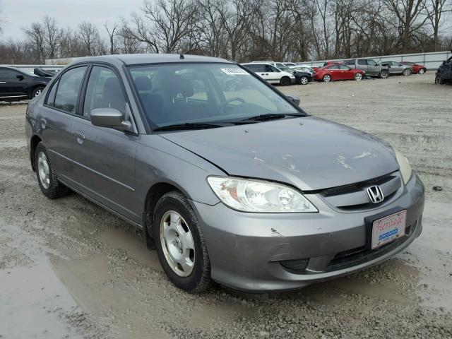 JHMES96694S005593 - 2004 HONDA CIVIC HYBR GRAY photo 1