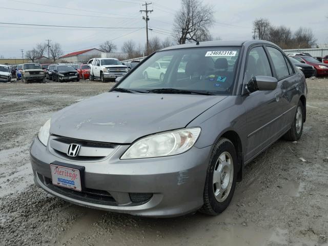 JHMES96694S005593 - 2004 HONDA CIVIC HYBR GRAY photo 2