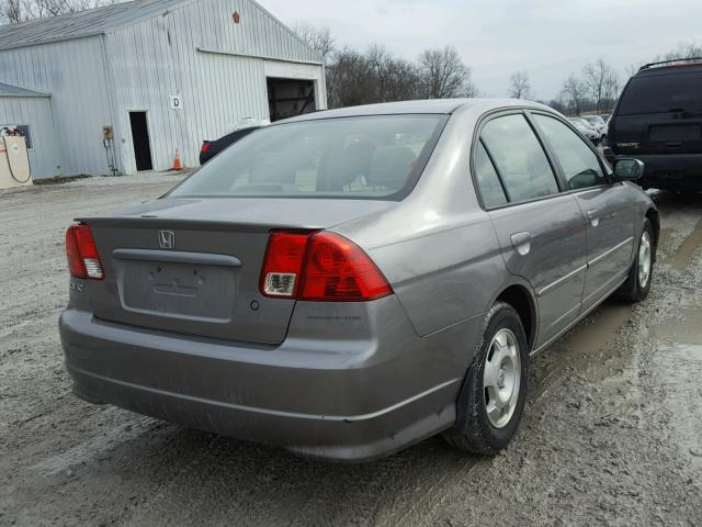 JHMES96694S005593 - 2004 HONDA CIVIC HYBR GRAY photo 4