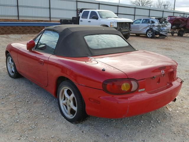 JM1NB3535X0112033 - 1999 MAZDA MX-5 MIATA RED photo 3