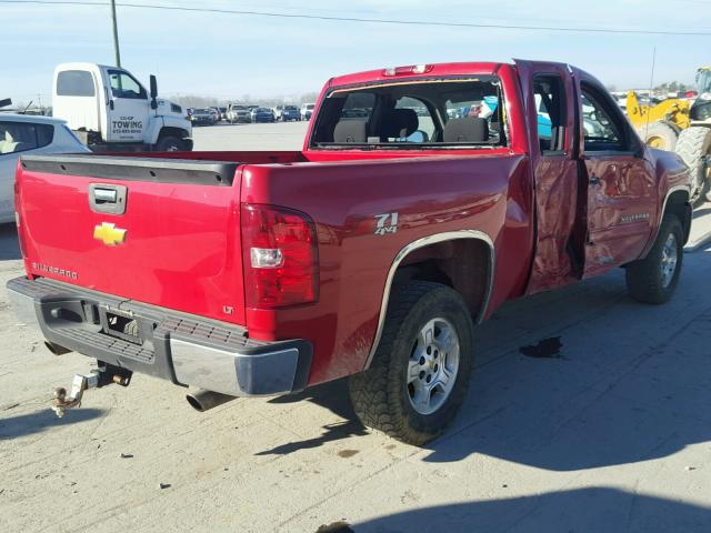 1GCSKSE37AZ260233 - 2010 CHEVROLET SILVERADO RED photo 4