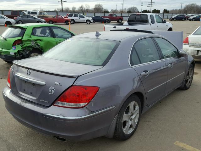 JH4KB16535C006729 - 2005 ACURA RL BLUE photo 4