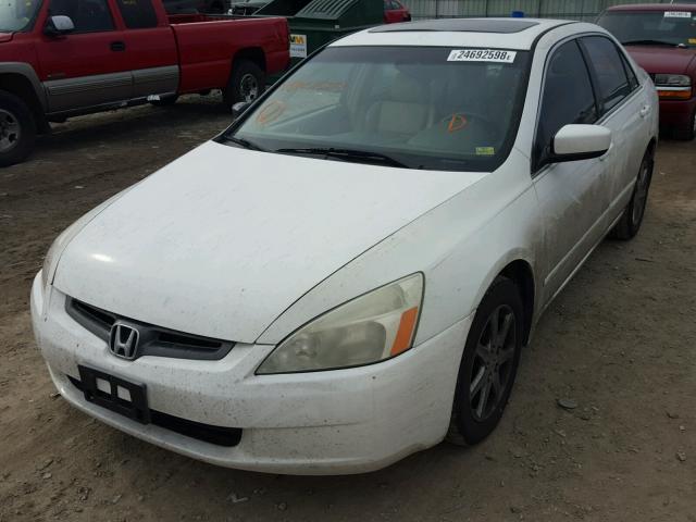 1HGCM665X3A016312 - 2003 HONDA ACCORD EX WHITE photo 2