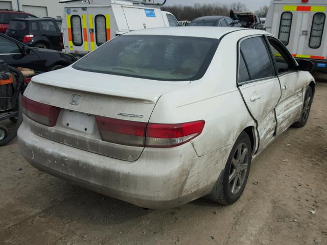 1HGCM665X3A016312 - 2003 HONDA ACCORD EX WHITE photo 4