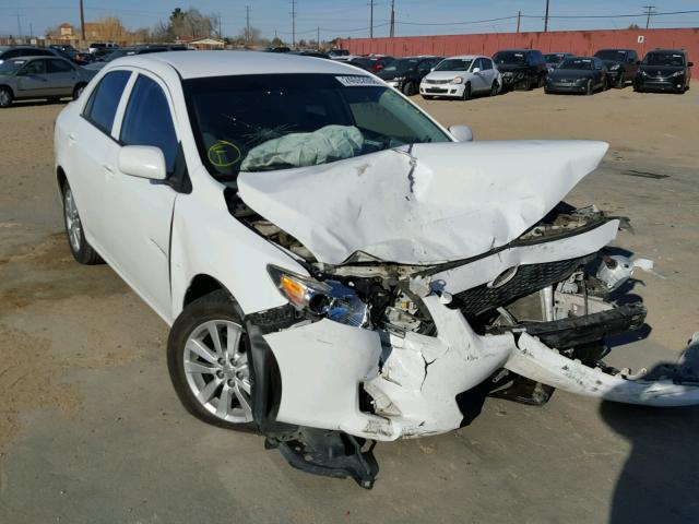 1NXBU40E29Z053932 - 2009 TOYOTA COROLLA BA WHITE photo 1