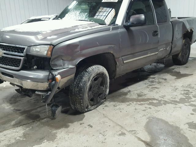 1GCEK19B86Z117579 - 2006 CHEVROLET SILVERADO GRAY photo 9