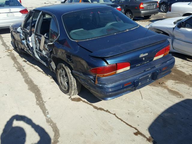 1G2HX53L9N1268942 - 1992 PONTIAC BONNEVILLE BLUE photo 3