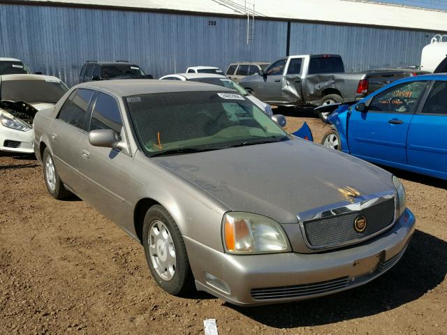 1G6KD54Y12U187886 - 2002 CADILLAC DEVILLE TAN photo 1